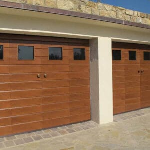 Porta basculante per garage coinbentato legno tuscia - Fiss Firenze basculanti sezionali serrande