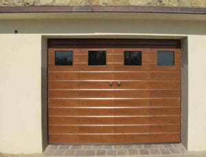 Porta basculante per garage coinbentato legno tuscia - Fiss Firenze basculanti sezionali serrande