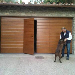 Porta basculante per garage coinbentato legno tuscia - Fiss Firenze basculanti sezionali serrande