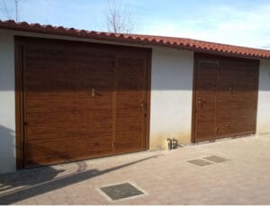 Porta basculante per garage royal finto legno