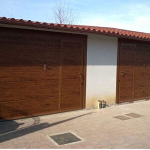 Porta basculante per garage royal finto legno