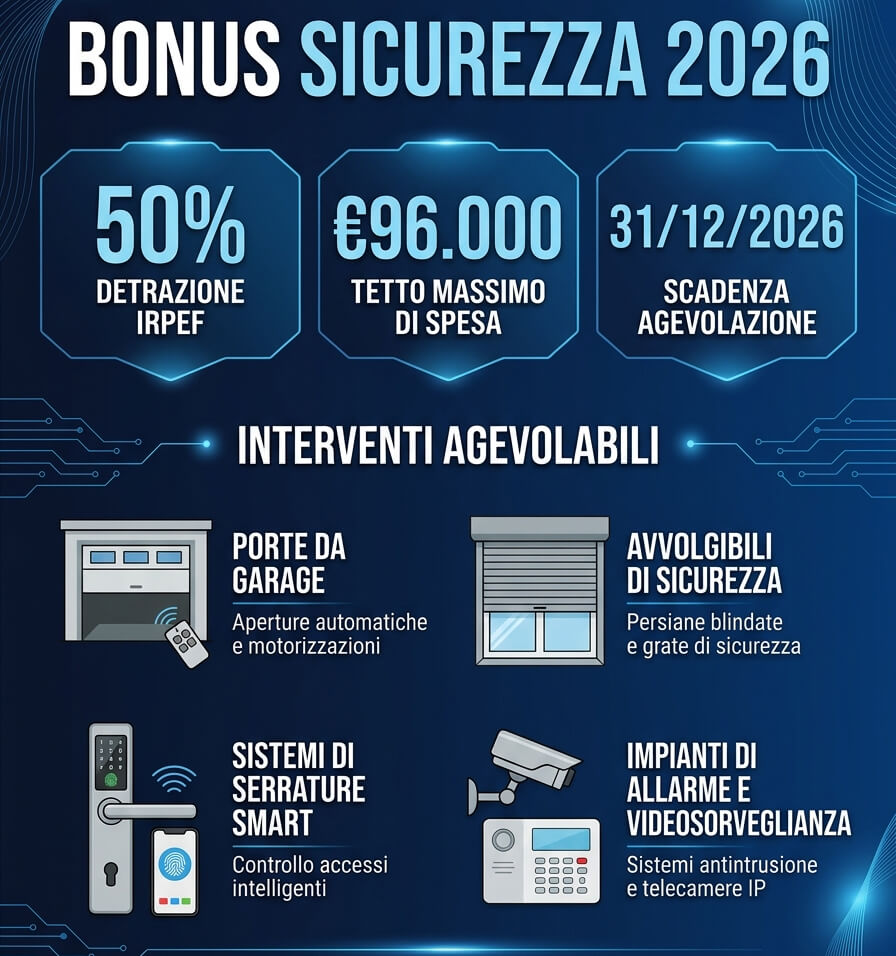 Bonus sicurezza 2026 porte da garage avvolgibili sicurezza fissfirenze