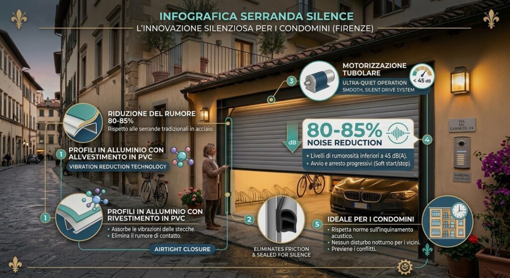 Serranda silenziosa - infografica - Fiss Firenze
